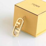 Fendi Women Hair Clip with Fendi O’Lock Motif-Gold – Bild 3