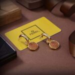 Fendi Women Karligraphy Earrings Gold-Colored – Image 4