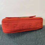 Fendi Women Midi Baguette Chain FF Fabric Bag-Red – Bild 5