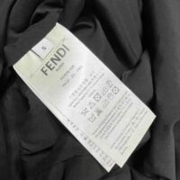 Fendi Women Midi-Length Sheath Black Pique Jersey Dress (1)