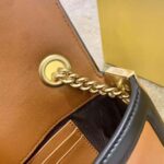 Fendi Women Mini Baguette Chain Brown and Black Nappa Leather Bag - Image 9