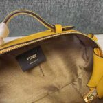 Fendi Women Mini Camera Case Yellow Leather and Suede Mini-Bag – Bild 9