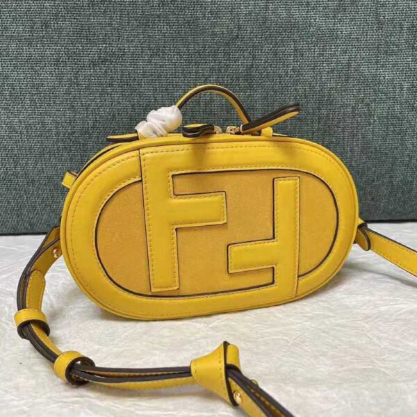 Fendi Women Mini Camera Case Yellow Leather and Suede Mini-Bag (2)