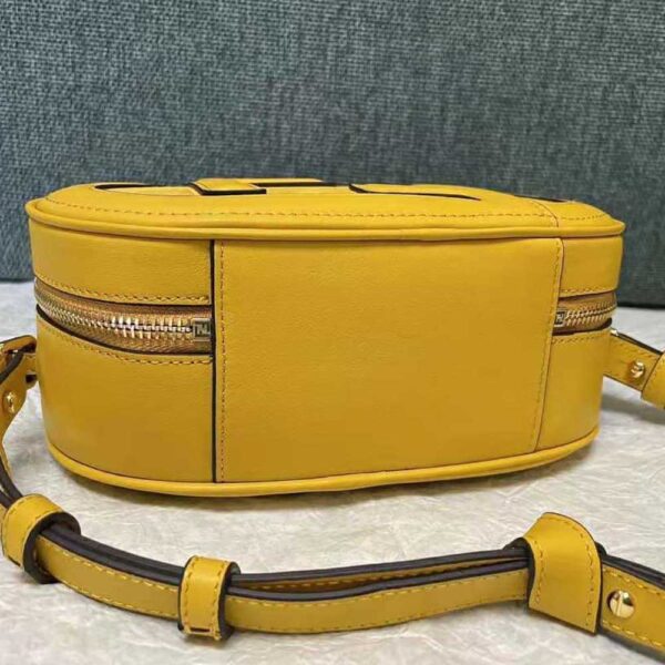 Fendi Women Mini Camera Case Yellow Leather and Suede Mini-Bag (3)