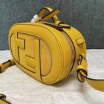 Fendi Women Mini Camera Case Yellow Leather and Suede Mini-Bag – Bild 5