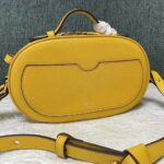 Fendi Women Mini Camera Case Yellow Leather and Suede Mini-Bag – Bild 3