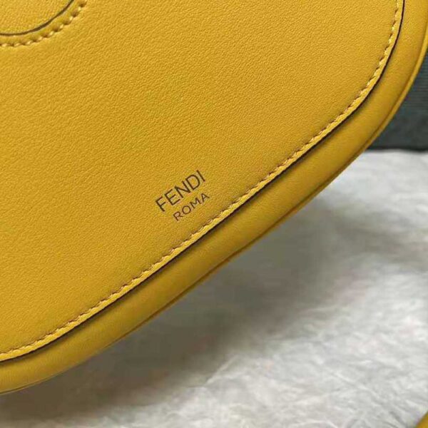 Fendi Women Mini Camera Case Yellow Leather and Suede Mini-Bag (9)