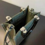 Fendi Women Mini Sunshine Shopper Green FF Fabric Mini-Bag - immagine 7