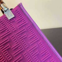 Fendi Women Mini Sunshine Shopper FF Fabric Mini-Bag-purple (1)