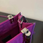 Fendi Women Mini Sunshine Shopper Purple FF Fabric Mini-Bag - immagine 10