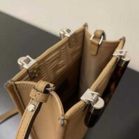 Fendi Women Mini Sunshine Shopper FF Fabric Mini-Bag-sandy (1)