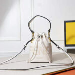 Fendi Women Mon Tresor Leather Mini Bag-White - Imagen 2