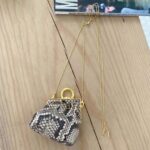 Fendi Women Nano Fendi First Charm Brown Elaphe Charm - Image 2