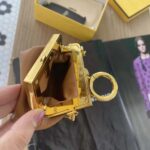 Fendi Women Nano Fendi First Charm Brown Nappa Leather Charm - Image 7