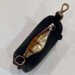 Fendi Women Nano Fendigraphy Black Leather Charm - Image 7