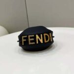 Fendi Women Nano Fendigraphy Black Leather Charm - Image 6