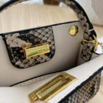 Fendi Women Nano Peekaboo Charm Brown Python Charm - immagine 6