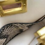 Fendi Women Nano Peekaboo Charm Brown Python Charm - immagine 7