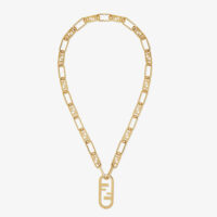 Fendi Women Necklace with Fendi OLock Mesh and Oval Clip (1)