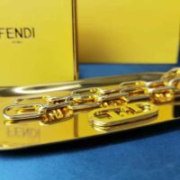 Fendi Women Necklace with Fendi OLock Mesh and Oval Clip (1)