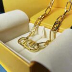 Fendi Women Necklace with Fendi OLock Mesh and Oval Clip - immagine 2