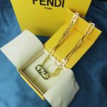 Fendi Women Necklace with Fendi OLock Mesh and Oval Clip - immagine 3