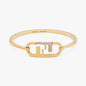 Fendi Women O Lock Bracelet Gold-Colored Bracelet