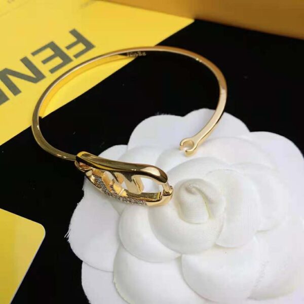 Fendi Women O Lock Bracelet Gold-Colored Bracelet (3)