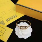Fendi Women O Lock Bracelet Gold-Colored Bracelet – Image 7