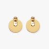 Fendi Women O Lock Earrings Gold-Colored