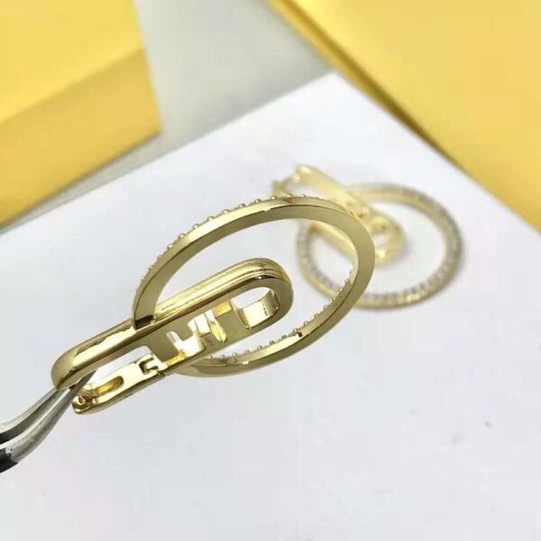Fendi Women O Lock Earrings Gold-Colored (10)