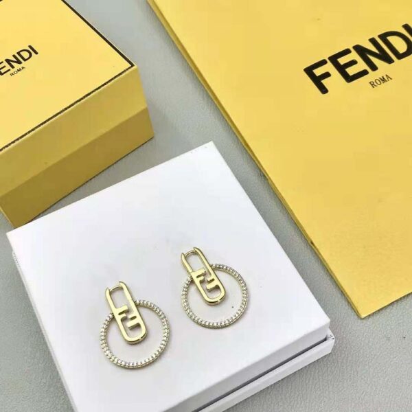Fendi Women O Lock Earrings Gold-Colored (2)