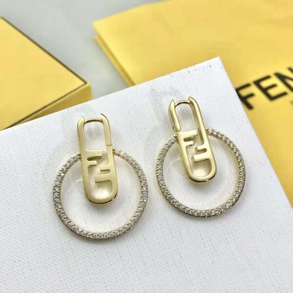 Fendi Women O Lock Earrings Gold-Colored (3)