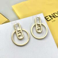 Fendi Women O Lock Earrings Gold-Colored (1)