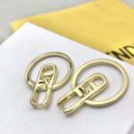 Fendi Women O Lock Earrings Gold-Colored - Imagen 4
