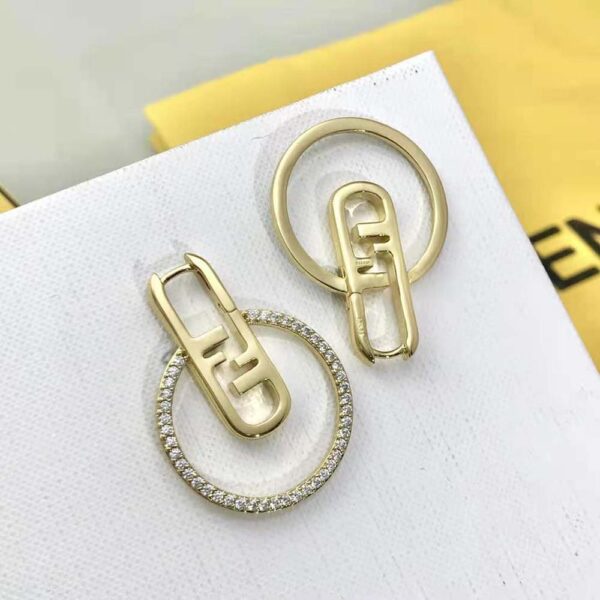 Fendi Women O Lock Earrings Gold-Colored (9)