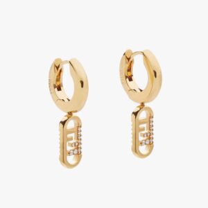 Fendi Women O Lock Earrings Gold-Colored Earrings