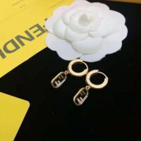 Fendi Women O Lock Earrings Gold-Colored Earrings (1)