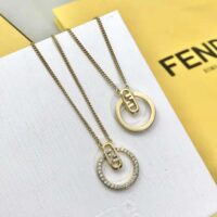 Fendi Women O Lock Necklace Gold-Colored (1)