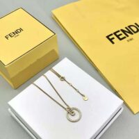 Fendi Women O Lock Necklace Gold-Colored (1)