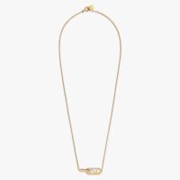 Fendi Women O Lock Necklace Gold-Colored Necklace (1)