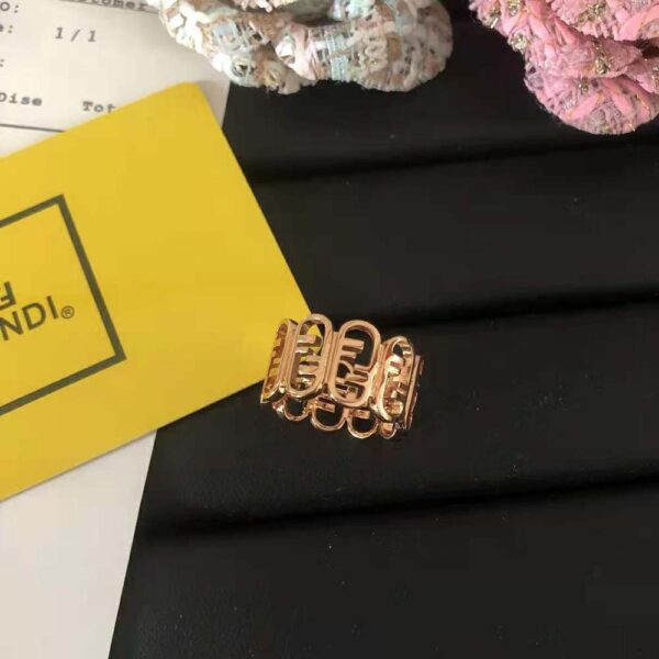 Fendi Women O’Lock Ring Gold-colored Ring (3)