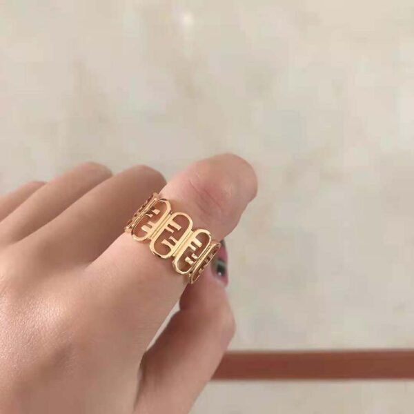 Fendi Women O’Lock Ring Gold-colored Ring (5)