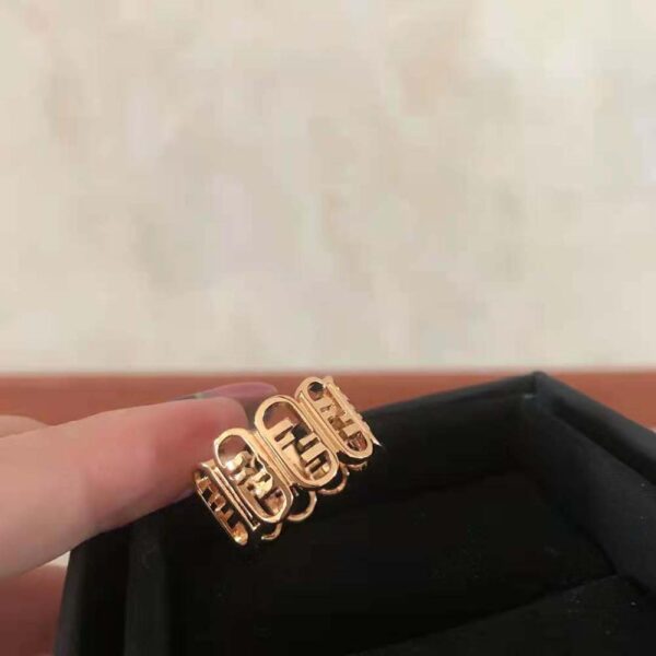 Fendi Women O’Lock Ring Gold-colored Ring (6)