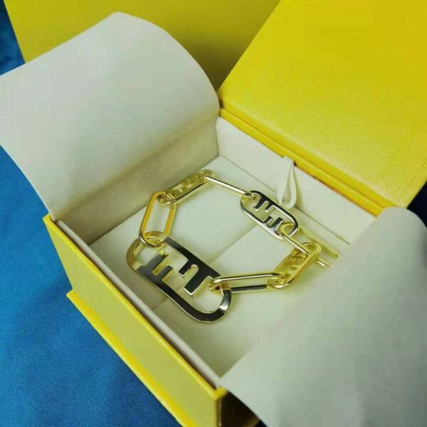 Fendi Women Olock Bracelet Gold-Colored (2)