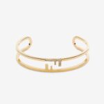 Pulsera Fendi O'lock para mujer con brazalete dorado