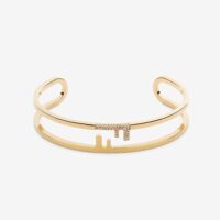 Fendi Women O’lock Bracelet with Gold-Colored Bracelet (1)