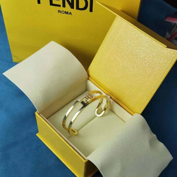 Fendi Women O’lock Bracelet with Gold-Colored Bracelet (2)
