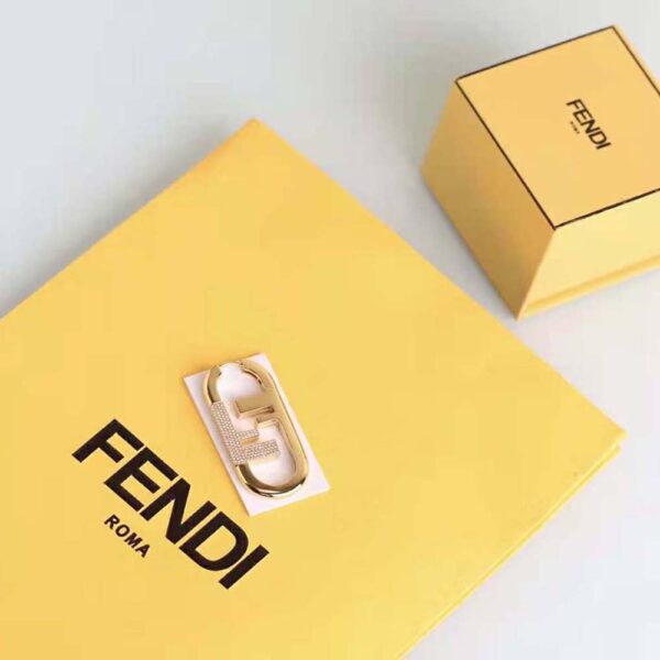 Fendi Women O’lock Single Earring with Gold-color Earrings (2)