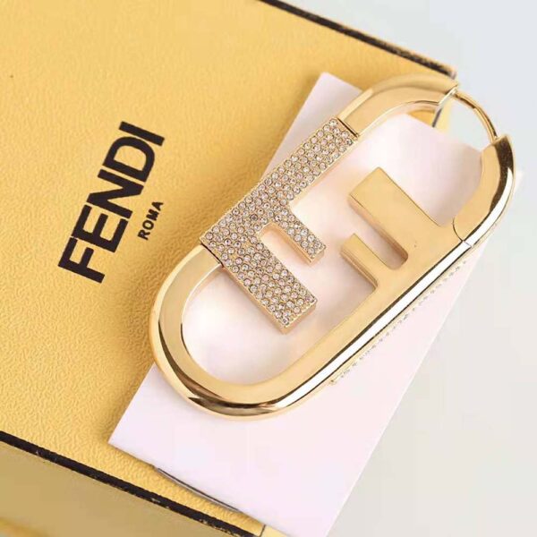 Fendi Women O’lock Single Earring with Gold-color Earrings (3)